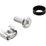 InLine 19" Kabelführungspanel, 5 Kunststoffbügel abnehmbar, RAL 9005, schwarz