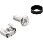InLine 19" Kabelführungspanel, 5 Kunststoffbügel abnehmbar, RAL 9005, schwarz