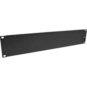 InLine 19" Blindplatte, 2HE, RAL 9005 schwarz