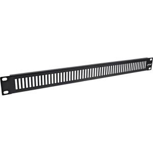 InLine 19" Blindplatte perforiert, 2 HE, RAL 9005 schwarz