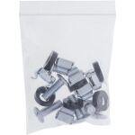 InLine 19" Kabel Durchführungsplatte mit 4 Bügel, 1HE, RAL 7035 grau