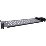 InLine 19" Fachboden, 150mm, 10kg, 1HE, RAL 9005 schwarz
