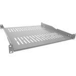 InLine 19" Fachboden, 450mm, 50kg, 1HE, RAL 7035 grau