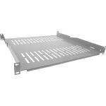 InLine 19" Fachboden, 450mm, 50kg, 1HE, RAL 7035 grau