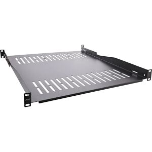 InLine 19" Fachboden, 550mm, 50kg, 1HE, RAL 9005 schwarz