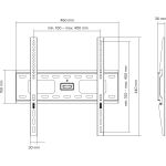 InLine Wandhalterung für Displays, 81-140cm (32-55"), max. 75kg