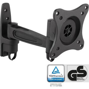 InLine Wandhalterung, für Monitore bis 69cm (27"), max. 15kg, einteiliger Arm