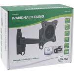 InLine Wandhalterung, für Monitore bis 69cm (27"), max. 15kg, einteiliger Arm