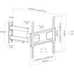 InLine Wandhalterung, für Display 81-140cm (32-55"), max. 50kg
