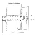 InLine Basic Wandhalterung neigbar, für Flach-TV 81-140cm (32-55"), max. 40kg
