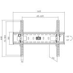 InLine Wandhalterung, für TFT/LCD/LED/Plasma, 81-178cm (32-70"), max. 75kg