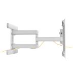 InLine Premium Aluminium Wandhalterung, für Flach-TV (37-80"), weiß