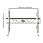 InLine Wandhalterung, für LCD/LED/Plasma 81-140cm (32-55"), max. 50kg