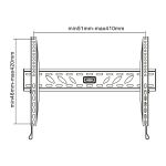 InLine Wandhalterung, für LCD/LED/Plasma 81-140cm (32-55"), max. 50kg