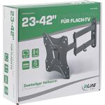 InLine Basic Wandhalterung, für Flach-TV 58-107cm (23-42"), <40cm Wandabstand