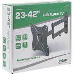 InLine Basic Wandhalterung, für Flach-TV 58-107cm (23-42"), <40cm Wandabstand