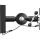 InLine Lautsprecher Wandhalterung bis 15kg, 2er Set, schwarz