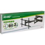 InLine XL-Arm Full-Motion TV-Wandhalterung, für TV 43-80", max. 50kg