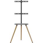 InLine woodstand II, TV-Standfuß mit Ablage, Dreibein, 43"-65" (110-165cm)