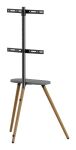 InLine woodstand II, TV-Standfuß mit Ablage, Dreibein, 43"-65" (110-165cm)