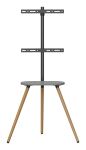InLine woodstand II, TV-Standfuß mit Ablage, Dreibein, 43"-65" (110-165cm)