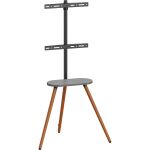 InLine woodstand II, TV-Standfuß mit Ablage, Dreibein, 43"-65" (110-165cm)