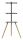InLine woodstand II, TV-Standfuß mit Ablage, Dreibein, 43"-65" (110-165cm)