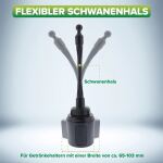 InLine Cupholder-Fuß, Getränkehalter-Adapter für KFZ-Halterung, flexibel