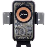 InLine KFZ Smartphone Halterung, ONE TOUCH QI 2, universal, Wireless Charger