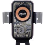 InLine KFZ Smartphone Halterung, ONE TOUCH QI 2, universal, Wireless Charger