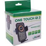 InLine KFZ Smartphone Halterung, ONE TOUCH QI 2, universal, Wireless Charger