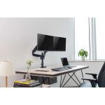 InLine Tischhalterung mit Lifter, für zwei Monitore bis 82cm (32"), 9kg