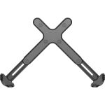 InLine Notebook-Halterung bis 17" mit VESA 75/100 Montageplatte