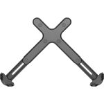 InLine Notebook-Halterung bis 17" mit VESA 75/100 Montageplatte