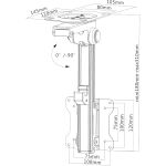 InLine Unterschrank-Halterung, für Monitore bis 68cm (27"), bis 20kg