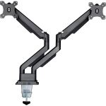 InLine Tischhalterung mit Lifter & USB/Audio, 2 Monitore bis 81cm (32"),schwarz
