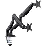 InLine Tischhalterung mit Lifter & USB/Audio, 2 Monitore bis 81cm (32"),schwarz