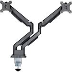 InLine Tischhalterung mit Lifter & USB/Audio, 2 Monitore bis 81cm (32"),schwarz