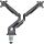 InLine Tischhalterung mit Lifter & USB/Audio, 2 Monitore bis 81cm (32"),schwarz