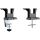 InLine Tischhalterung mit Lifter & USB/Audio, 2 Monitore bis 81cm (32"),schwarz