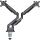 InLine Tischhalterung mit Lifter & USB/Audio, 2 Monitore bis 81cm (32"),schwarz