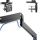 InLine Tischhalterung mit Lifter+USB, beweglich, für 3 Monitore bis 69cm (27")