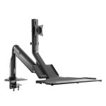 InLine Workstation-Tischhalterung mit Lifter, beweglich, bis 81cm (32") / 9kg