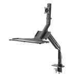 InLine Workstation-Tischhalterung mit Lifter, beweglich, bis 81cm (32") / 9kg