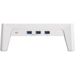 InLine Monitor Podest+ mit 2x USB und QC3 Ladeports, 80mm, max. 15kg