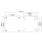 InLine Halterung für Intel NUC-PC an VESA 75/100 Halter