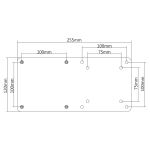 InLine Halterung für Intel NUC-PC an VESA 75/100 Halter
