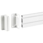 InLine Slatwall Befestigungswinkel für Wandhalterung Panel, weiß, 2er-Set