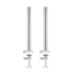InLine Slatwall Befestigungssäulen Aluminium, für Tischhalterung Panel, 2er Set