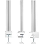 InLine Slatwall Befestigungssäulen Aluminium, für Tischhalterung Panel, 2er Set